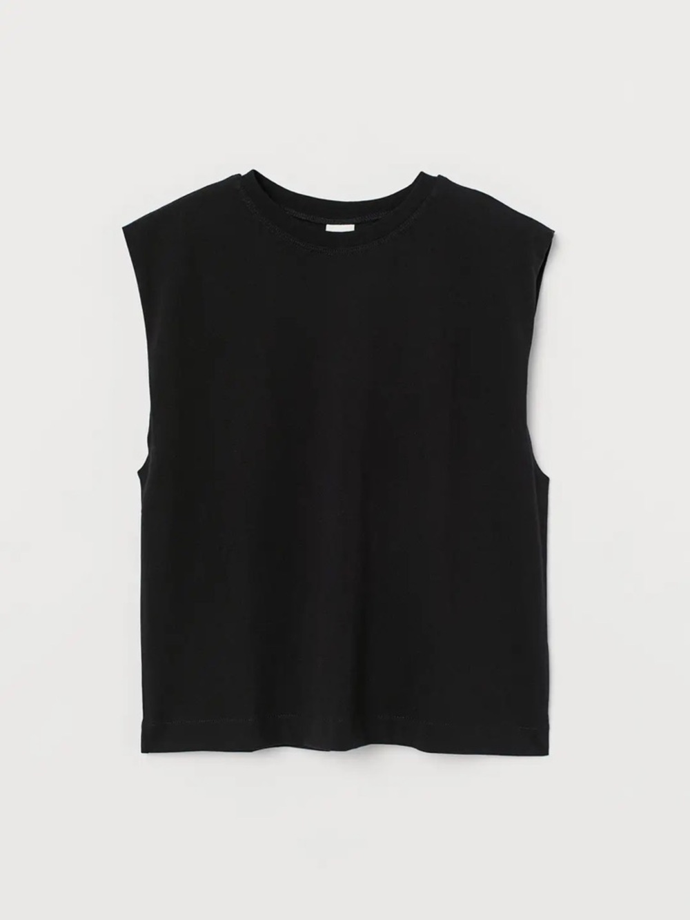 ✨2/$15✨ H&M Taupe Brown Crew Neck Sleeveless Tee - Picture 5 of 6
